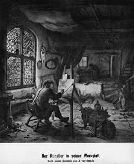 Easel: Adriaen van Ostade, Dutch artist
