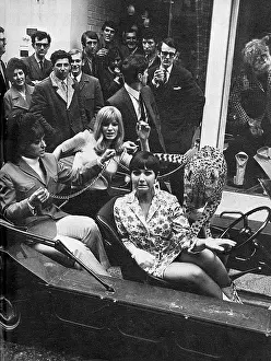 Carnaby: Adrienne Posta at the opening of the Tomcat boutique, 1966