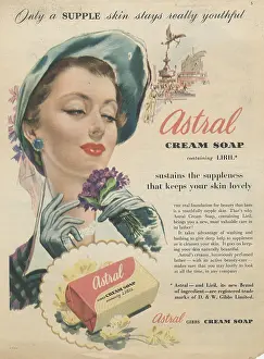 Astral: adverts - astral, cream soap, colour, advert