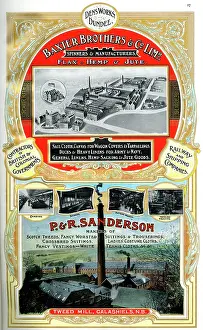 Spinners: Adverts, Baxter Brothers, P & R Sanderson
