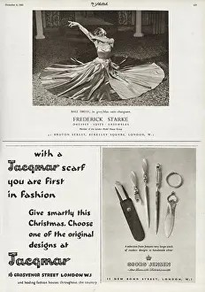 Satin: Advertisements - Frederick Starke, Jacqmar, Georg Jensen