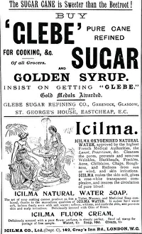 Syrup: Advertisements for golden syrup, sugar, and soap