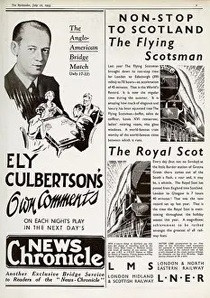 Non Stop: Adverts including for The Flying Scotsman