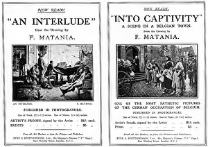 Interlude: Adverts for Matania WW1 prints in The Sphere