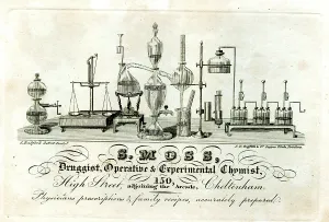 1826: Advert,s Moss, Druggist, Operative & Experimental Chemist