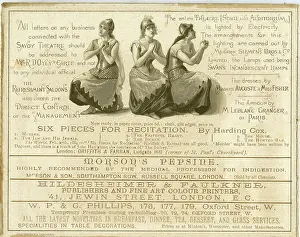 Faulkner: Advertisements in Princess Ida programme