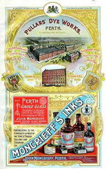 Perth: Adverts, Pullars Dye Works, Moncrieff's Inks