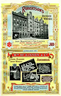 Aberdeen: Adverts, Robertson's Whisky, William McKinnon & Co