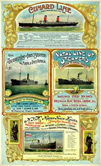 Cunard: Adverts, four Scottish businesses