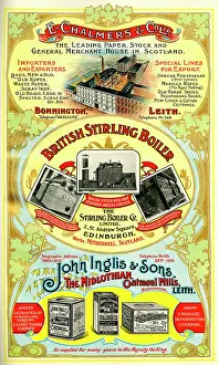 Leith: Adverts, three Scottish businesses