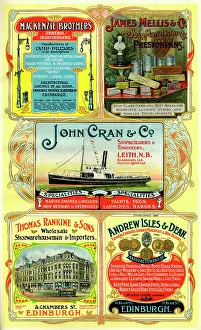 Merchants: Adverts, five Scottish businesses