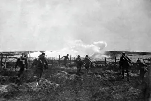 Advances: Advance of a German shock troop in Eastern Galicia, 1917