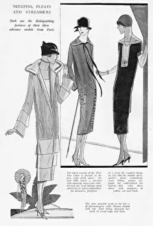 Couturiers: Three advance models from Jean Patou, Paris, 1925