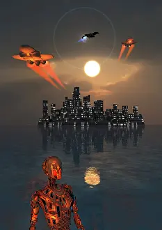 Homeworld: An advanced civilization leaving its dying star system