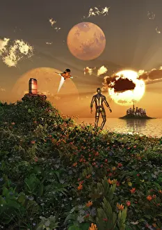 Colonization: An advanced civilization on the surface of an
