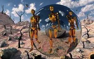 Bubble: An advanced civilization uses time travel spheres to send ?