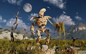 Cybernetic: An advanced robot on an exploration mission on an alien ?