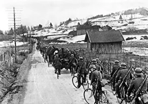 Weseruebung: Advancing German troops in Norway, 1940