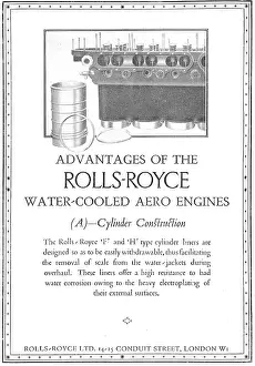 Advantages: Advantages Of The Rolls-Royce Water-Cooled Engines: (A)