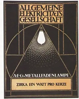 Behrens: AEG Behrens light bulb - Berlin graphic design