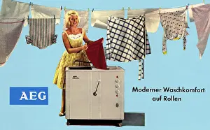 Homemaker: AEG Lavalux washing machine advert