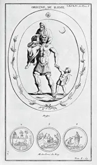 Remus: Aeneas carrying his father as he flees the destruction