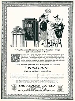 Vocalion: Aeolian Vocalion Advertisement