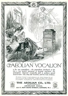 Conveys: Aeolian Vocalion Advertisement
