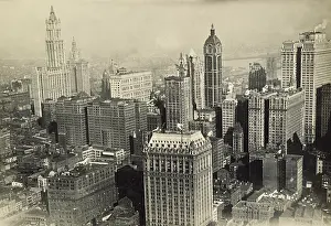 Fedele: Aerial of New York, c. 1920