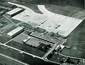Terry Parker: Aerial view of Amsterdam Airport, Netherlands
