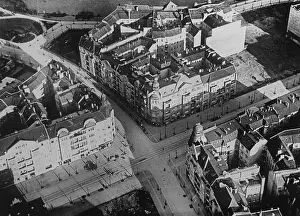 Town & Country Planning: Aerial view of Berlin, Germany, from a Zeppelin