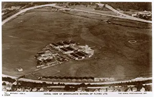 Racetrack: Aerial view, Brooklands School of Flying Ltd, Surrey