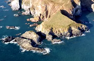 Burgh: Aerial view of Burgh Island, Devon