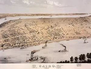 Illin: Aerial View of Cairo - 1867
