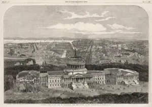 Incomplete: Aerial view of the Capitol, Washington 1861