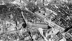 Puerta: Aerial view of the center of Madrid, 1936