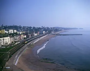 Intercity: Aerial view of the coast at Dawlish, Devon