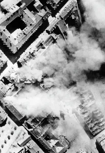 Sedan: Aerial view of the destroyed Sedan, 1940