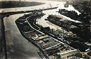 Dusseldorf: Aerial view of Dusseldorf, Germany
