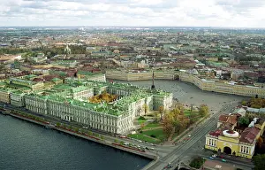 Dvortsovaya: Aerial view of Dvortsovaya - Palace Square in
