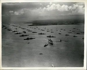 Fleets: Aerial view of fleet review at Spithead