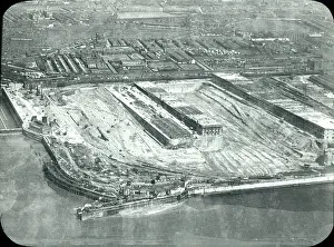Bootle: Aerial view of Gladstone Dock, Bootle