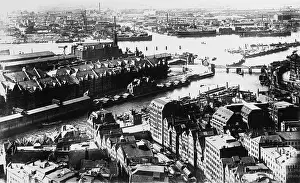 Town & Country Planning: Aerial view of Hamburg, Germany