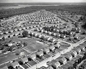 Uniformity: Aerial View of Housing Development in Alexandria, Virginia