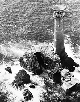 Longships: Aerial view of Longships Lighthouse, off Lands End, Cornwall