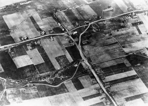 Transition: Aerial view of Russian positions on the Dnieper, 1941