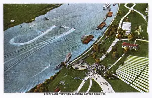 Decisive: Aerial view, San Jacinto Battleground, Houston, Texas, USA