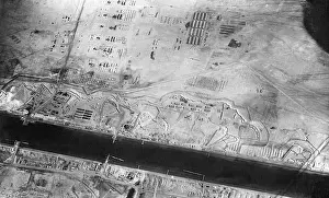 Recon: Aerial view of the Suez Canal, 1917