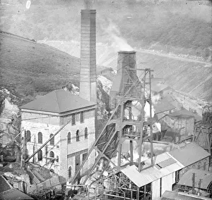 Ironwork: Aerial view of Tirpentwys Colliery, Pontypool, South Wales
