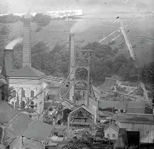Ironwork: Aerial view of Tirpentwys Colliery, Pontypool, South Wales